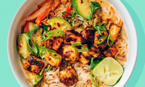 Tofu Rice Noodle Bowl